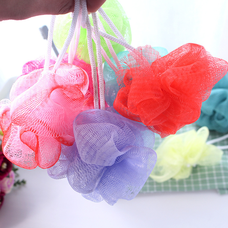 Small size children's bath ball color bath ball foaming net bath ball Bath flower bath bath ball bubble net