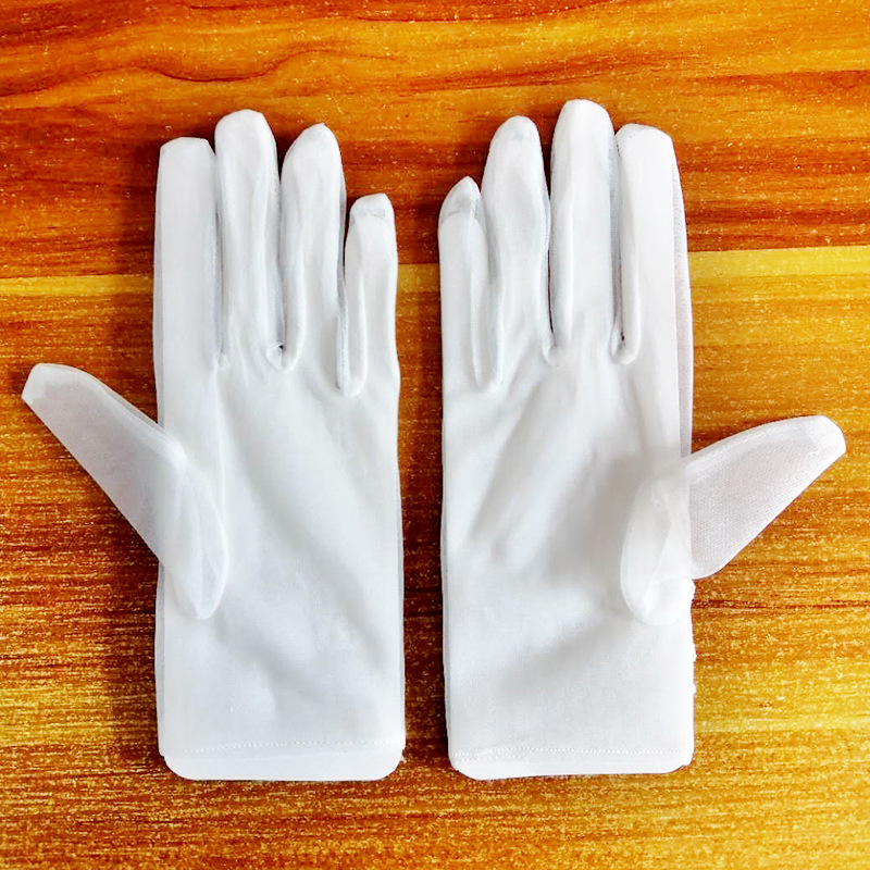 New Bridal wedding dress evening gloves crystal net handmade beaded flower etiquette wedding gloves wholesale