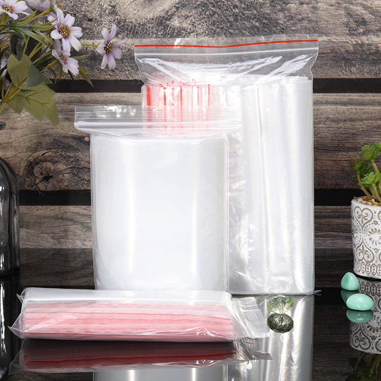 Manufacturers plastic sealed pe self-sealing bag transparent sealing thick packaging bone bag spot dense self-sealing bag