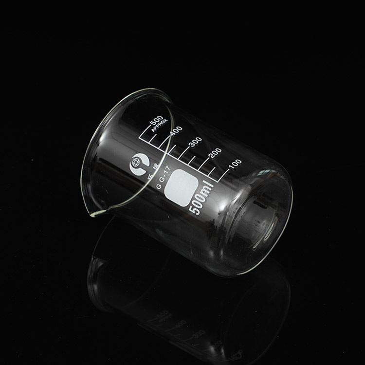 Beaker glass beaker beaker 25ml 50ml 100ml 250ml 500ml glass measuring cup