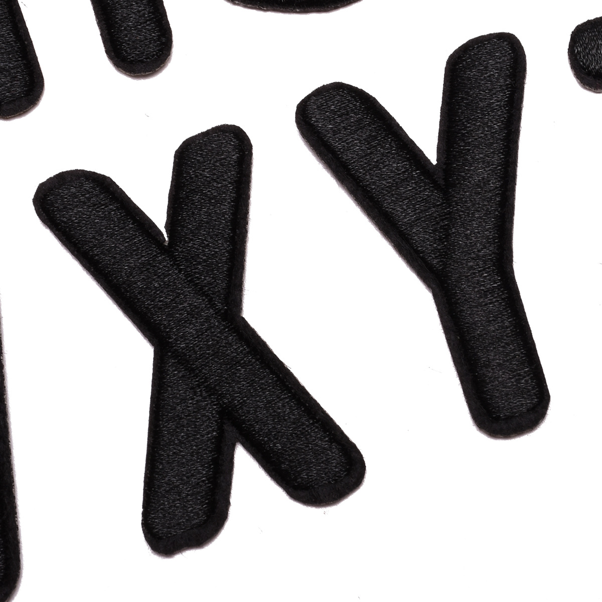 Modern simple computer embroidered cloth stickers English letters 26 words full embroidered clothing shoes and hats with wholesale