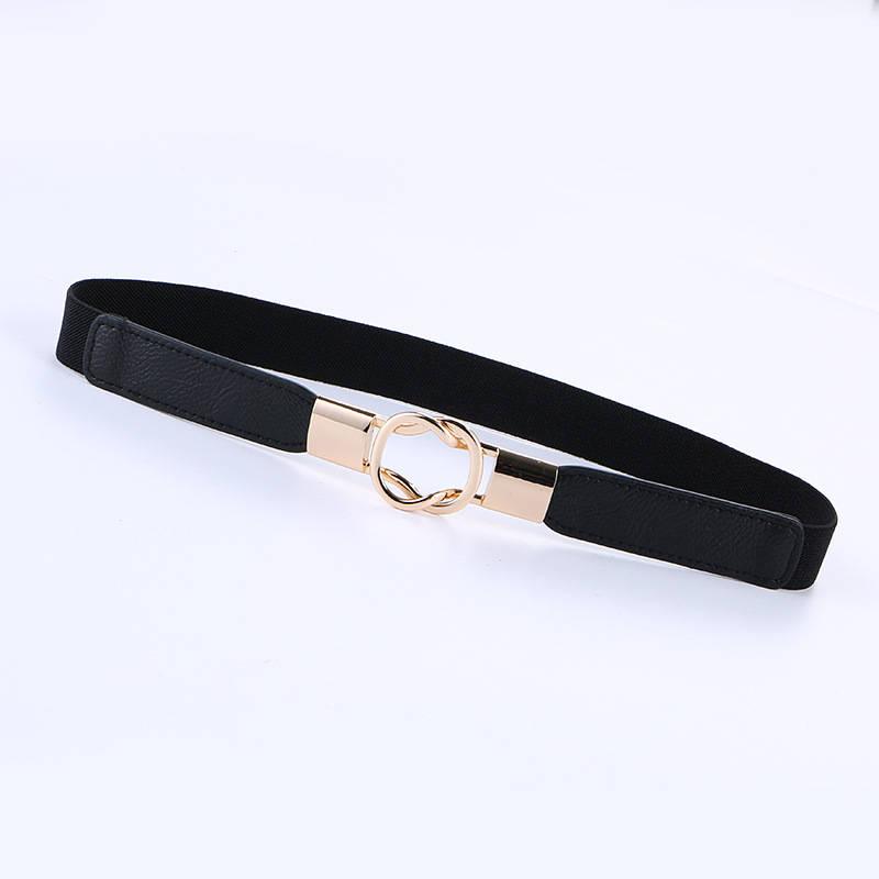 European and American Cross-border Fashion Elastic Belt Women's Dress All-match Elastic Waist Seal Decoration All-match Elastic Belt