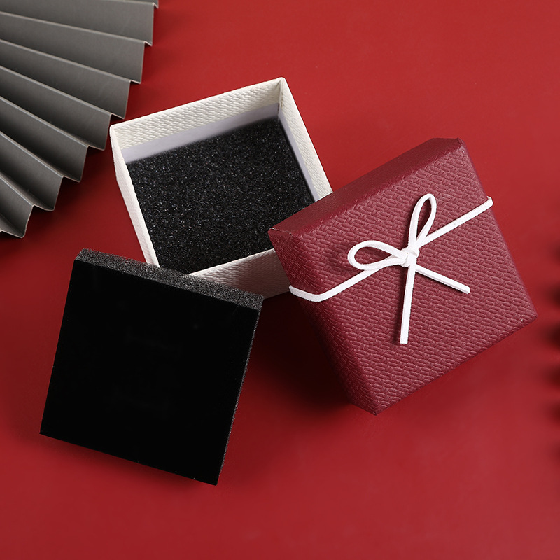 Heaven and Earth Cover Jewelry Packaging Box Handbag Gift Box Earrings Watch Box Ribbon Bow Jewelry Gift Box