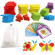 155 Piece Creative Tangram Puzzle Toy Children's Early Childhood Educational Puzzle Varieties Geometric Puzzle Color Building Blocks