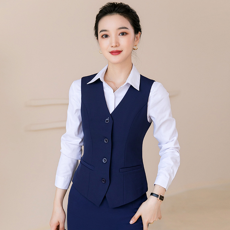 Bank work clothes vest formal wear for women autumn and winter new business attire suit vest suit business formal wear vest for women