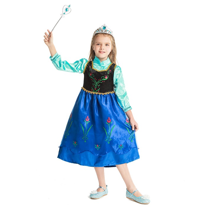 Frozen Children's Clothing Anna Dress Princess Dress Frozen Anna Dress Performance Dress Cosplay