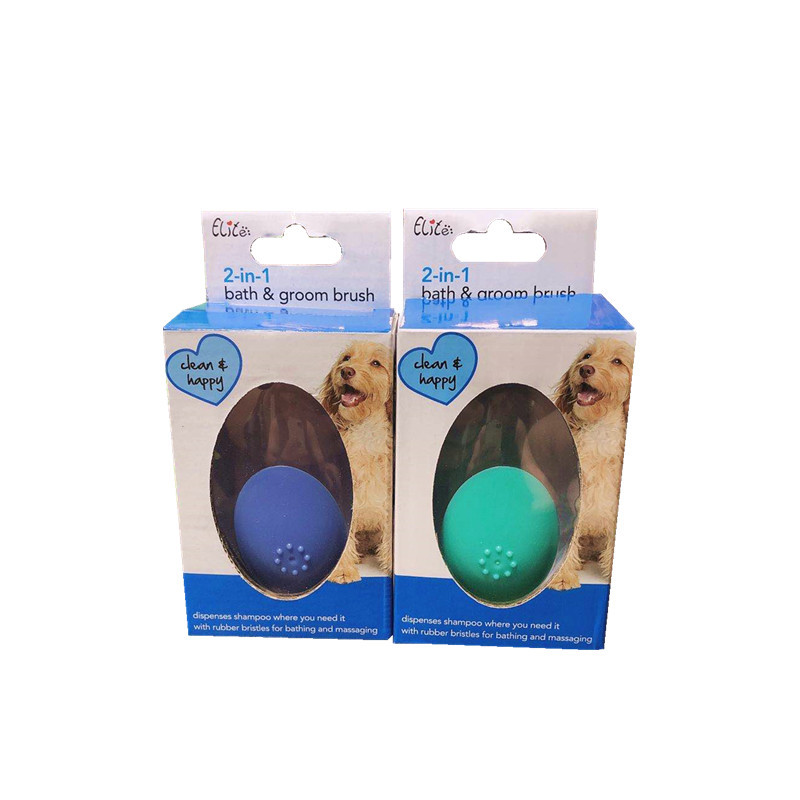 EliteYili Pet Supplies Cat and Dog Bathing Massage Brush Bath Liquid Squeeze Dog Comb Cleaning Beauty