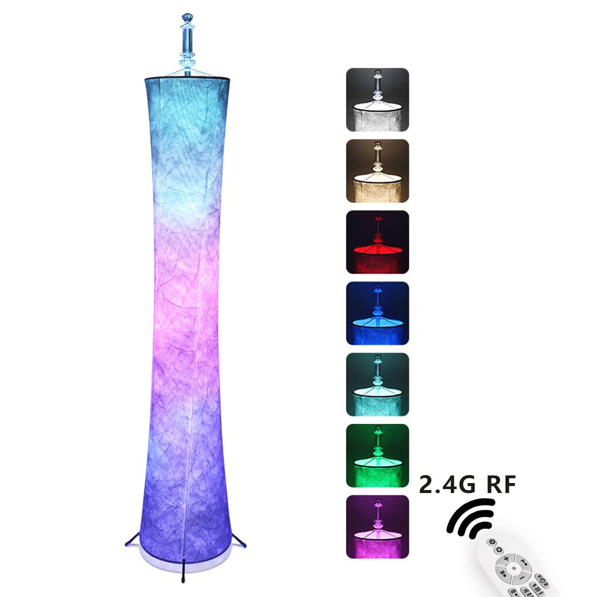 Living room floor lamp Creative lamp bedroom remote control led corner small waist colorful RGB atmosphere lamp cross-border supply