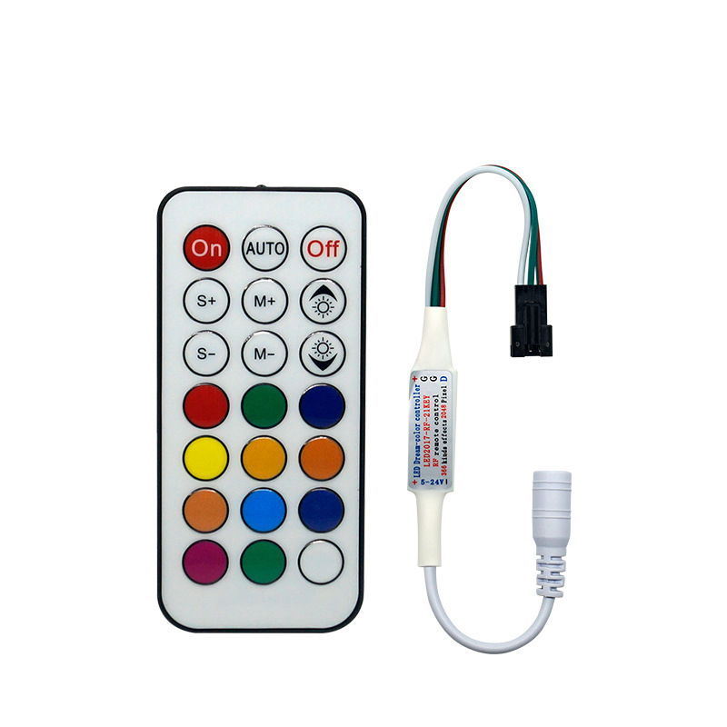 Wireless RF RF controller mini magic color 2811/FW1903/16703/2812 full color light bar controller