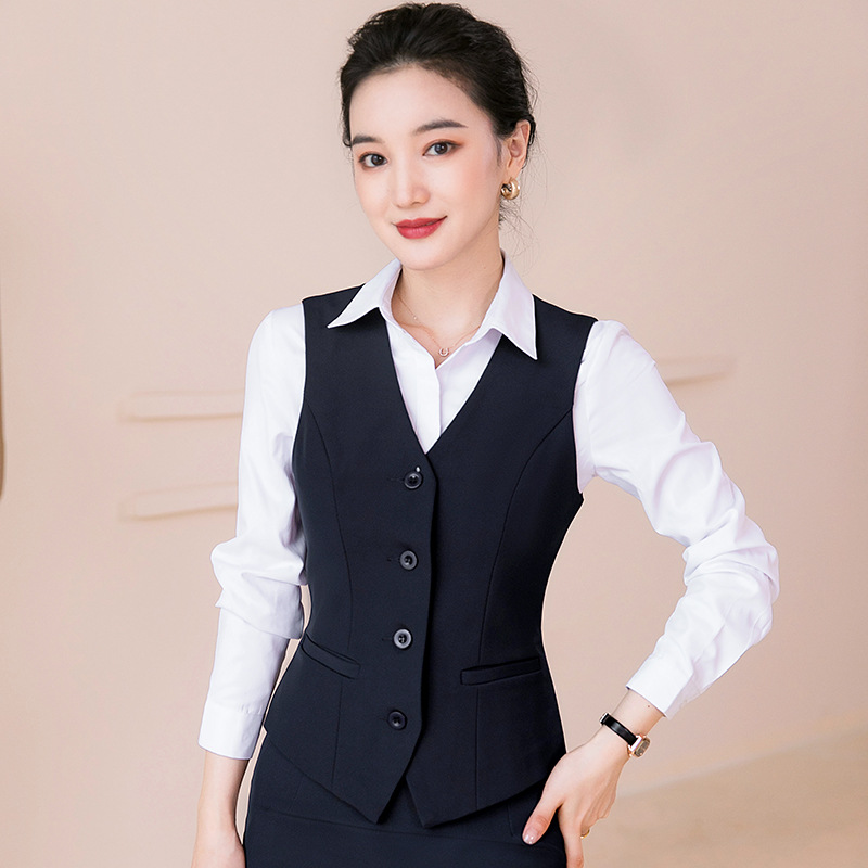 Bank work clothes vest formal wear for women autumn and winter new business attire suit vest suit business formal wear vest for women