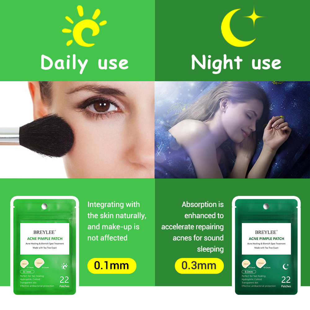 BREYLEE tea tree Daily/night stickers 0.1mm