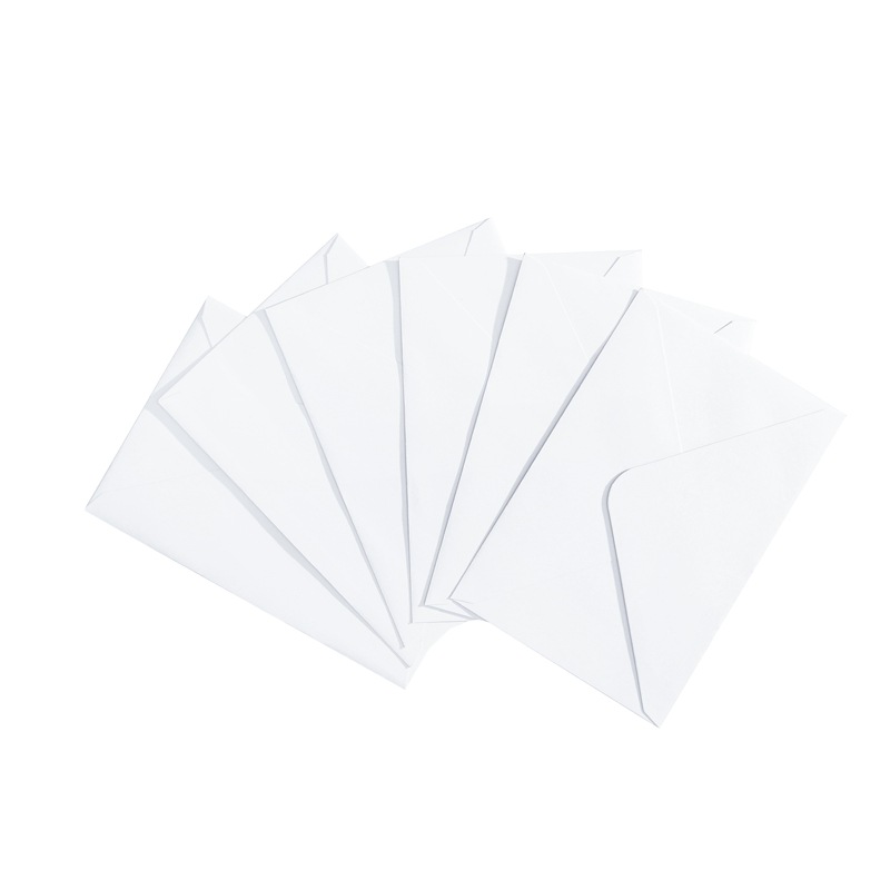 B6 solid color envelope white western greeting card card storage envelope with glue cross-border Amazon hot sale