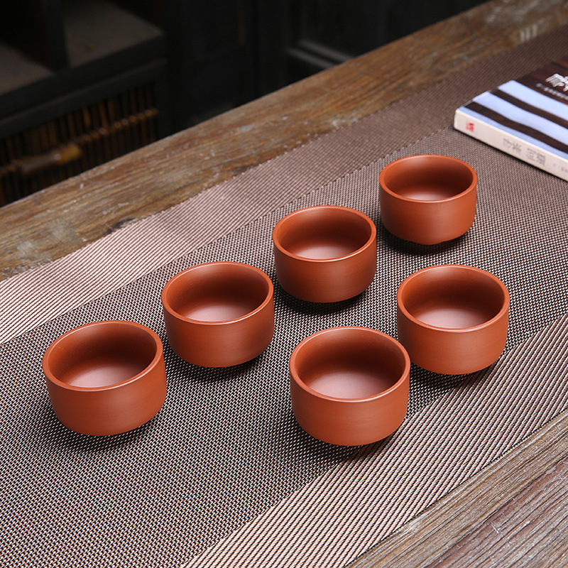 Master Cup purple sand Creative Tea Cup kung fu tea ceremony accessories laser LOGO tea cup raw ore purple sand tea set Wholesale