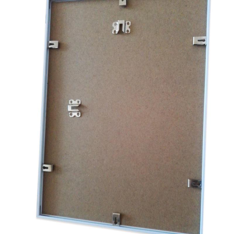 Photo frame back PW13 series borderless shrapnel mounted clock Chinese painting bright silver frame hardware accessories wholesale