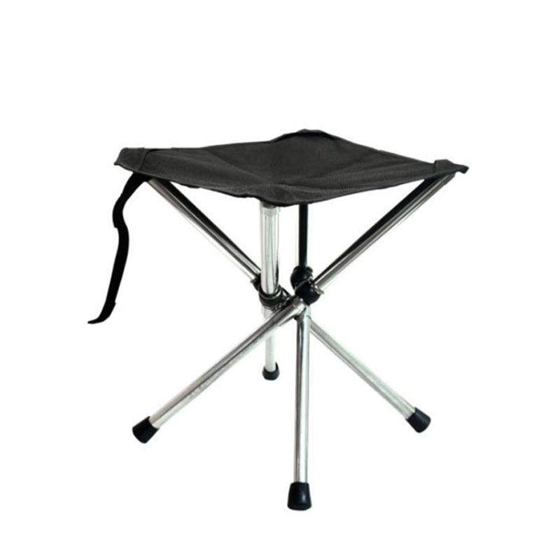 Telescopic Stool Folding Portable Stainless Steel Outdoor Folding Bench Camping Beach Small Stool Fishing Folding Chair