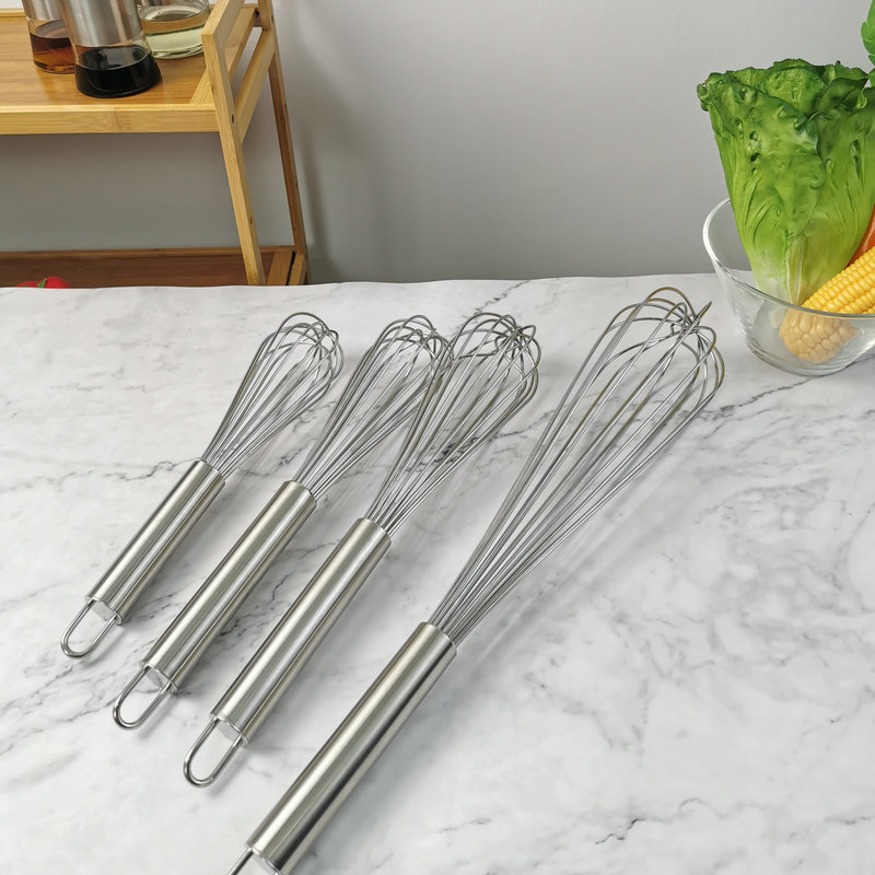 Baking Tools Stainless Steel Cream Mixer Handheld Egg Smoke 16 Line Thickened Line Steel Handle Manual Egg Beater