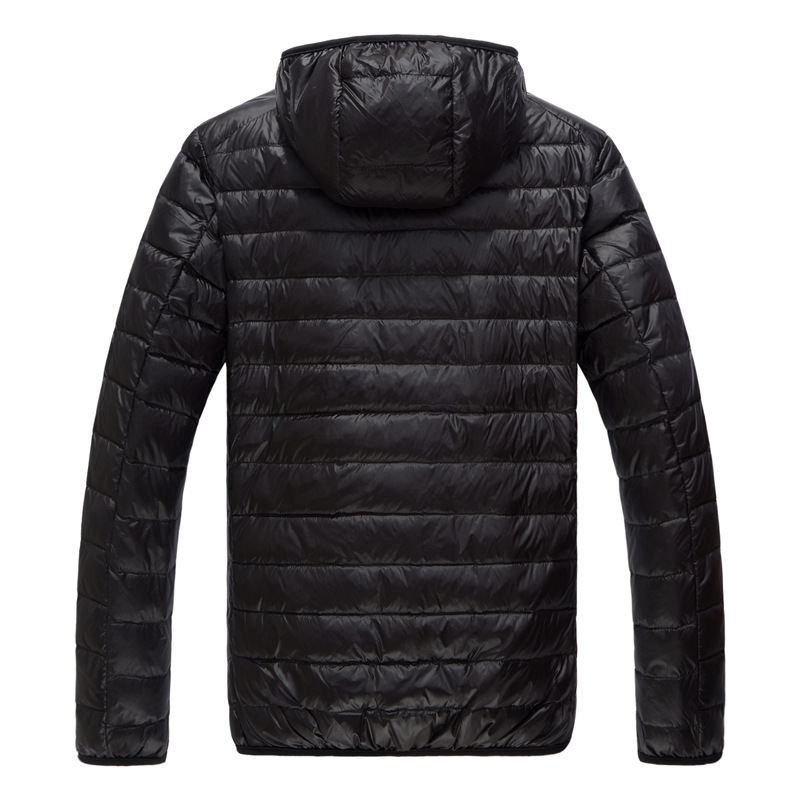 2023 new autumn and winter light down cotton men's youth slim size men's hooded coat a generation of hair