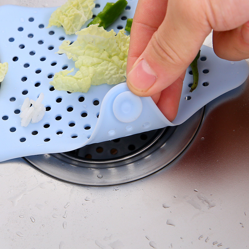 Creative Japanese-style kitchen candy-colored pool plastic sink filter sink toilet hair filter floor drain