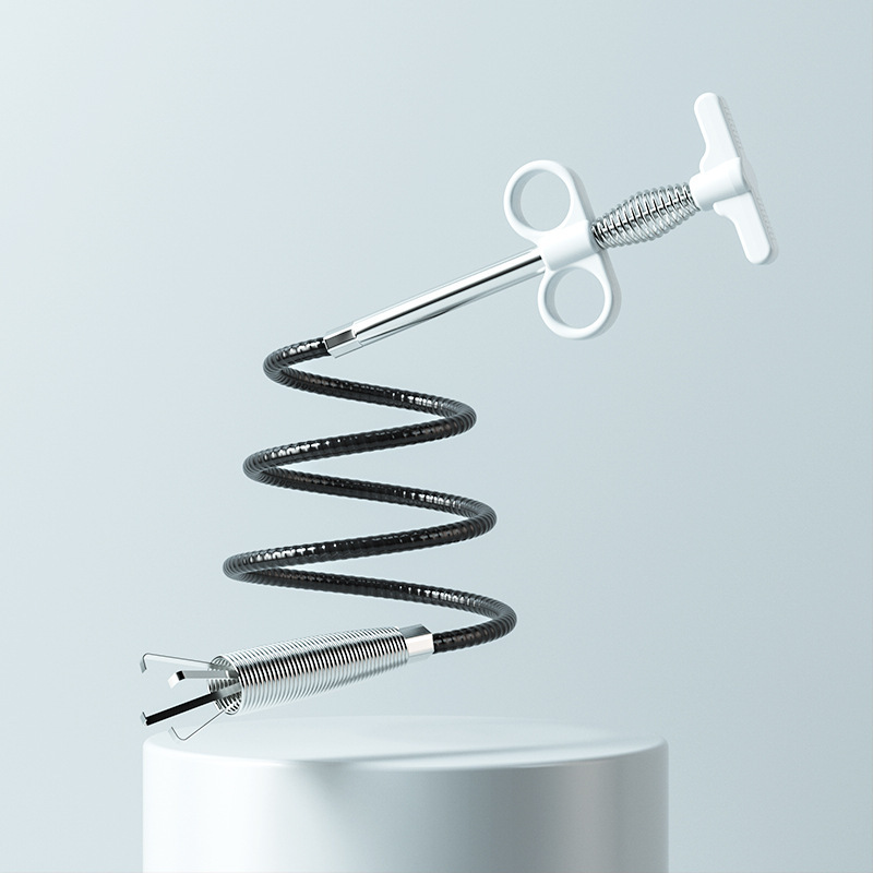 Drain Pipe dredger with claw hook steel wire spring sewer tool toilet vegetable washing pool pipe dredger