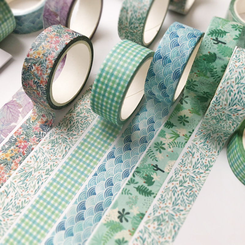 18 single pack paper tape creative Journal tape cute Journal tape DIY decorative tape 5 m