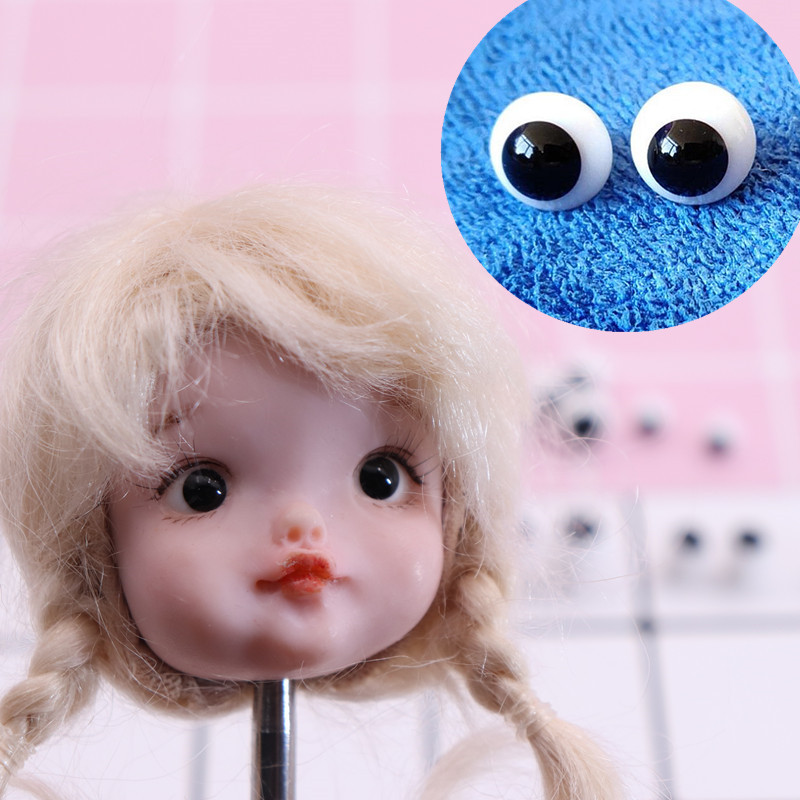 Мягкая голова Тао Ва черные жемчужные глаза 6 8 BJD глиняная голова ob11 кукольные глаза стеклянные глаза