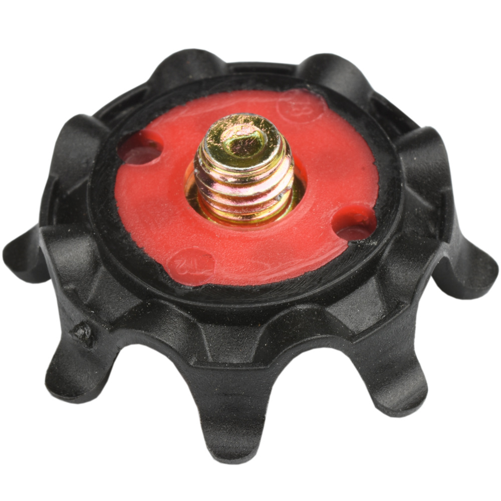 Eight-claw golf shoe nail screw type golf shoes shoe nail movable nail detachable thread shoe nail black and red