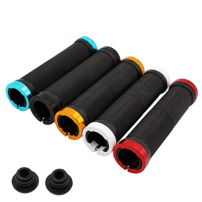 Bicycle Handle Set Mountain Bike Handle Aluminum Alloy Bilateral Locking Handle Set Dead Flying Bicycle Anti-slip Handle Rubber