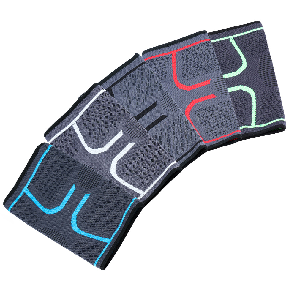 Silicone Sports Knee Pad A1314 Running Riding Knee Pad Climbing Three-dimensional Knitted Knee Sleeve