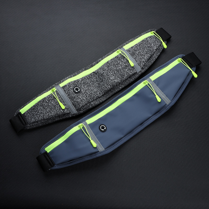 Outdoor Mobile Sports Waist Bag Ultra-thin Three-pocket Waist Bag Body-fit Waist Bag Fitness Cycling Bag