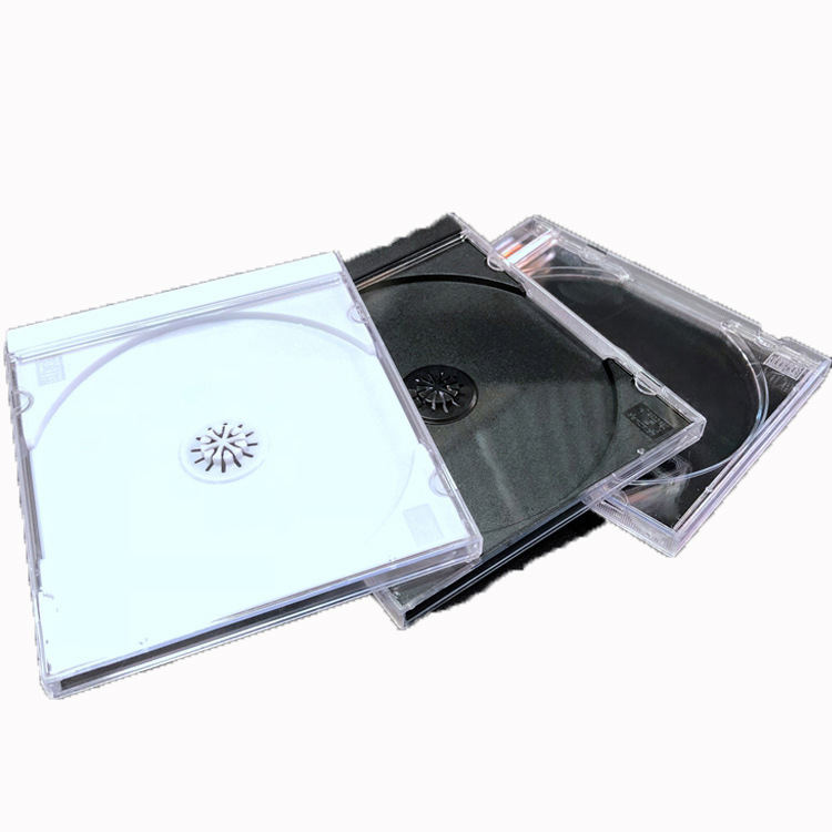 Transparent CD Box Single Disc DVD Box Plastic Box 07cd Open Single CD Box Can Be Inserted into the Cover Crystal Box