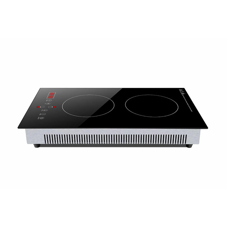 Factory direct new embedded vertical double-head induction cooker high-power double-stove stir-frying and cooking