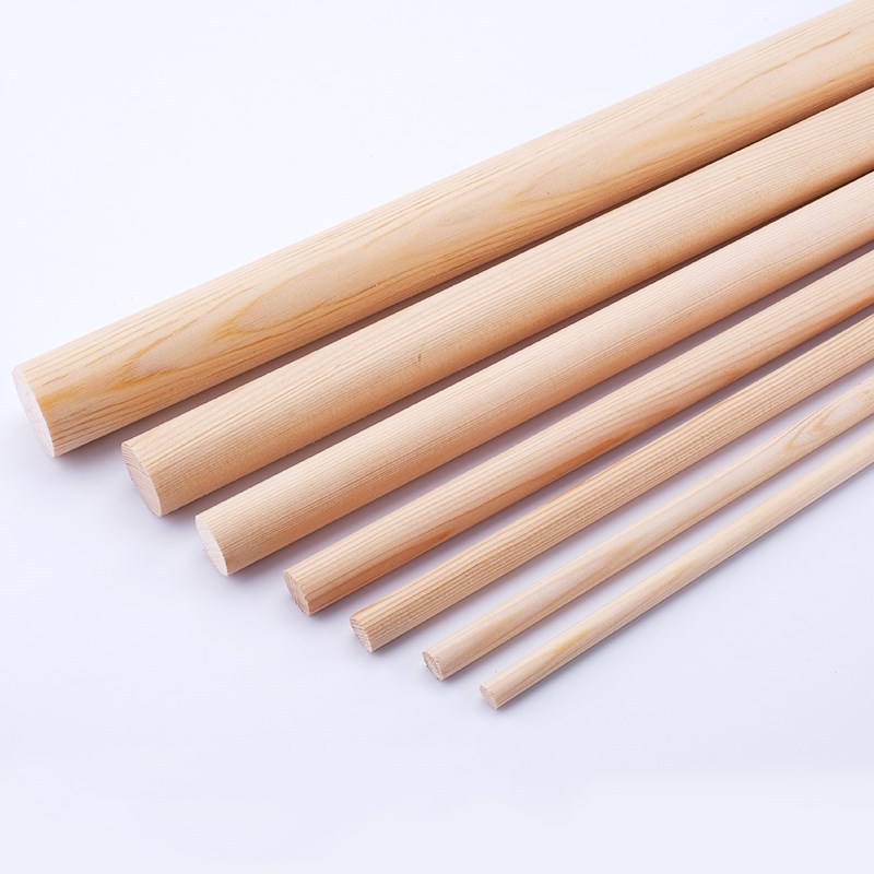 Children's diy handmade building model material small round stick solid wood birch ice cream stick small wooden stick round wooden stick