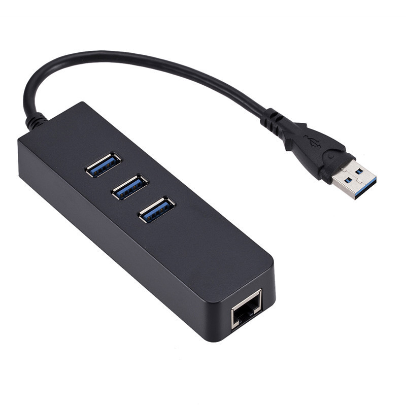 Без накопителя TYPE-C для концентратора 100 м Nic USB на внешнюю проводную сетевую карту RJ45 с 3-портовым концентратором-концентратором