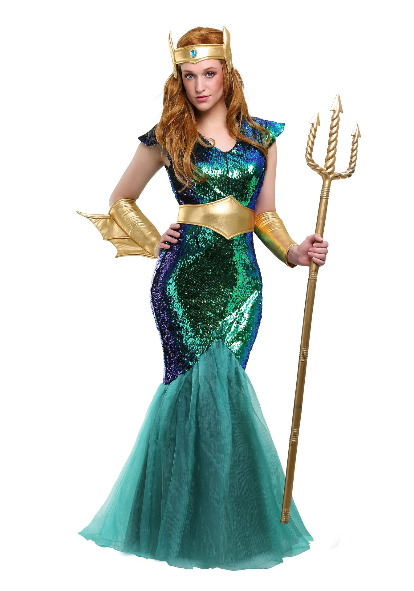 Halloween Costume Adult Couple Sea King Ancient Cleopatra Pharaoh Costume Queen King Ares Performance Costume