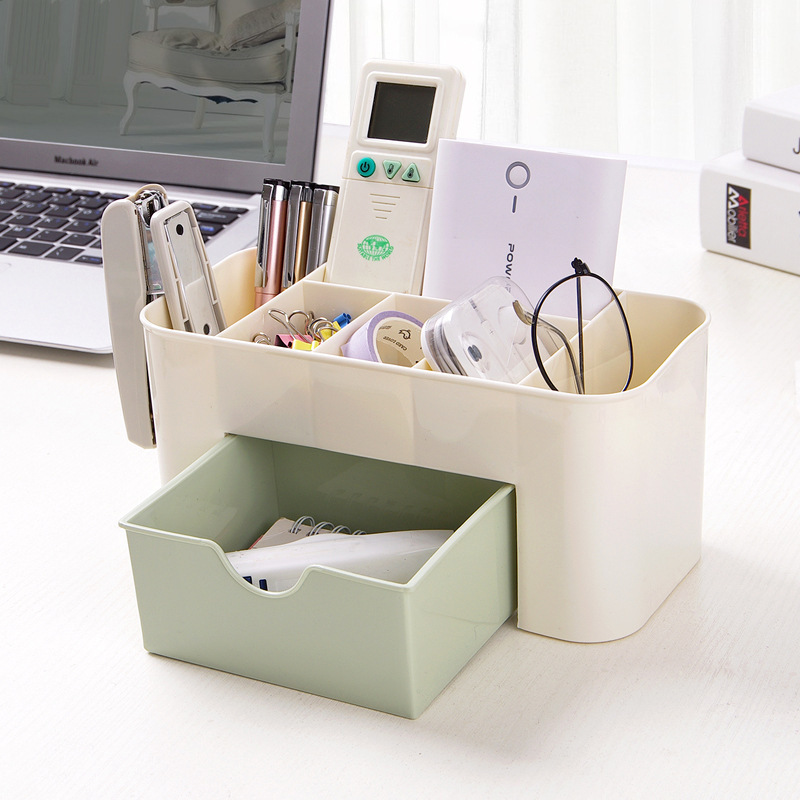 Drawer cosmetic storage box plastic desktop storage box household dressing table jewelry mini organizing box