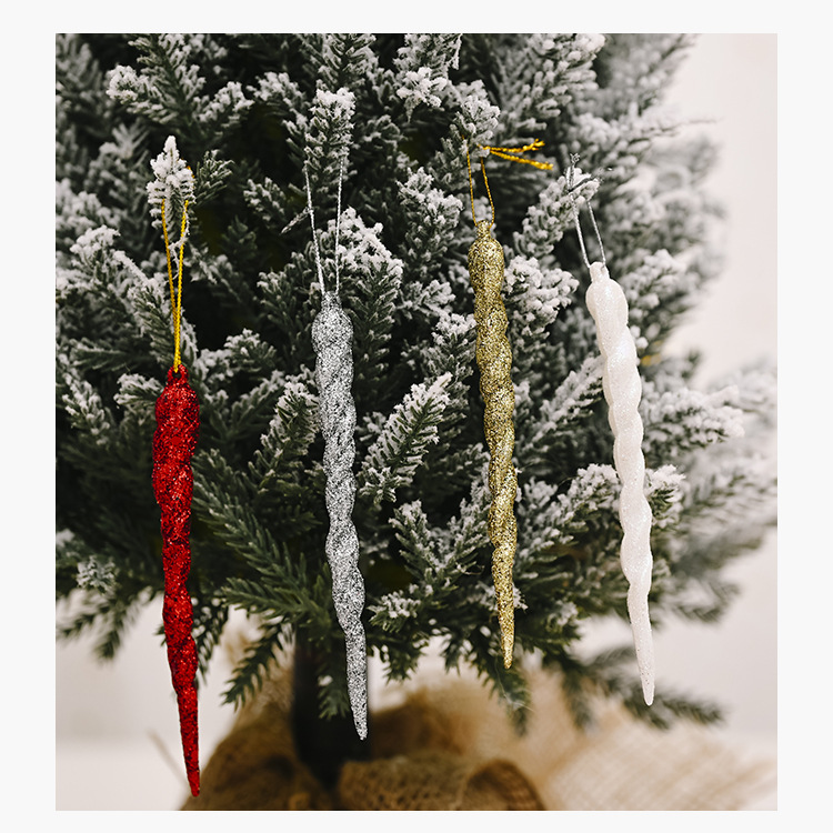 Haobei Christmas decoration supplies colorful ice bar pendant creative pendant magic stick hanging piece small tree thread hanging ornament_voghion.com