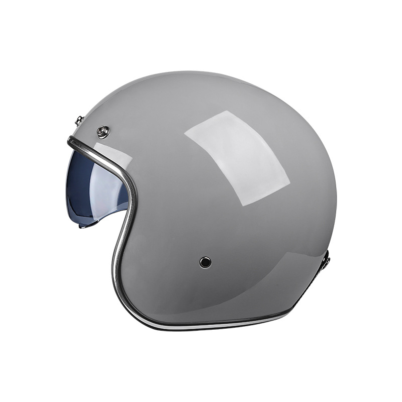 VOSS retro helmet Four Seasons personality retro Harley helmet motorcycle electric locomotive 3/4 half helmet inner lens