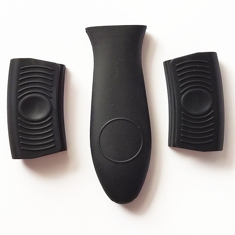 Silicone insulated pot handle cover non-slip pot earmuffs kitchen silicone three-piece non-slip silicone earmuffs