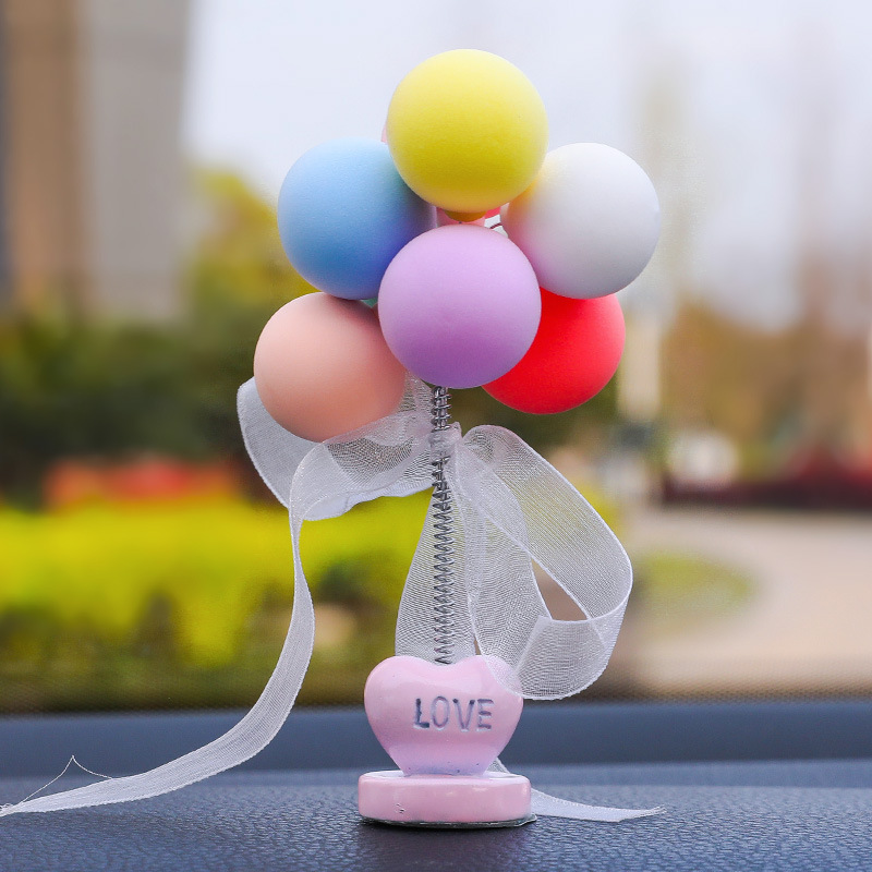 Internet Celebrity Car Interior Products Confession Balloon Car Ornaments Cute Perfume Decorations Cartoon Central Control Explosions