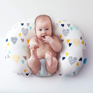 Amazon hot selling baby feeding pillow cover 2 PCs elastic U-shaped nursing pillowcase multifunctional removable pillowcase