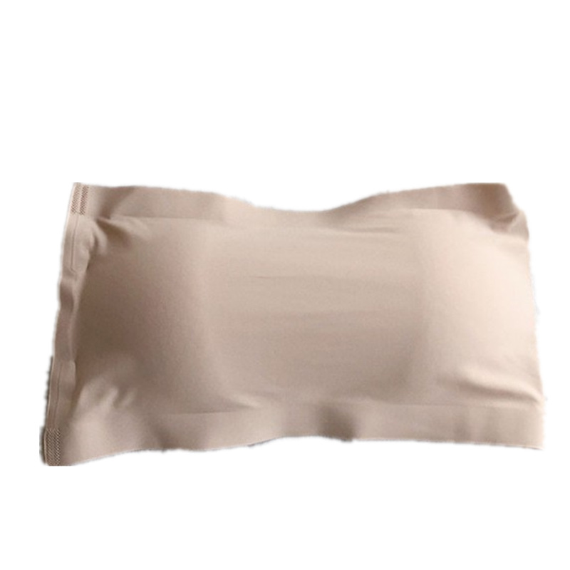 One-piece seamless ice silk tube bra anti-slip anti-slip invisible wrap chest one-piece belt chest pad strapless underwear for women