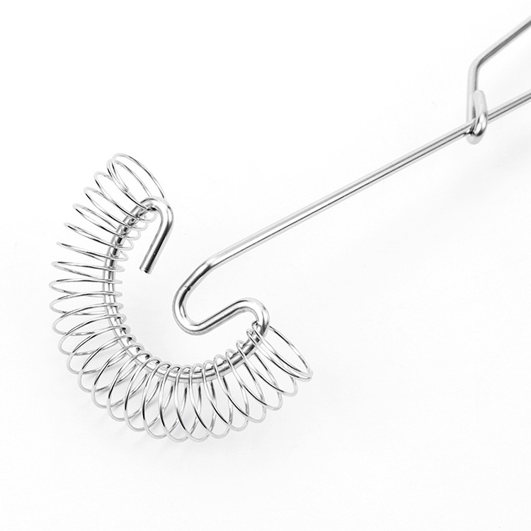 430 stainless steel manual eggbeater spring coil egg blender cream stirring rod baking tool