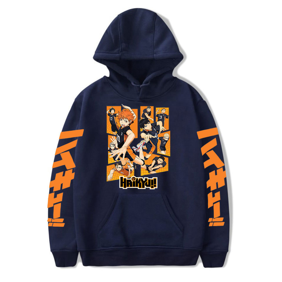 2020 cross-border new Amazon Volleyball Youth European and American fashion loose men's and women's casual hooded