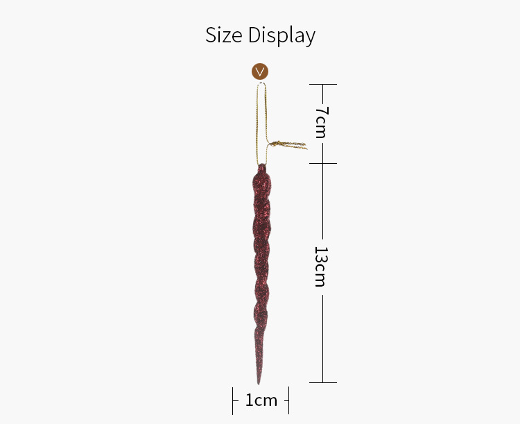 Haobei Christmas decoration supplies colorful ice bar pendant creative pendant magic stick hanging piece small tree thread hanging ornament_voghion.com
