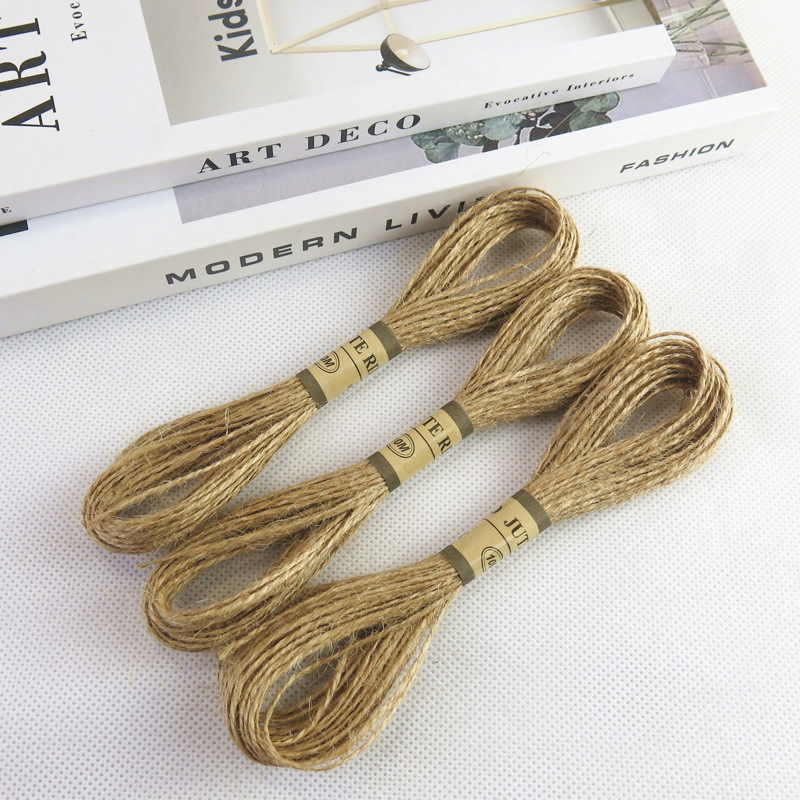 Kraft Paper 10m hemp rope multifunctional jute rope arm rope DIY handmade home wall photo album decorative hemp rope