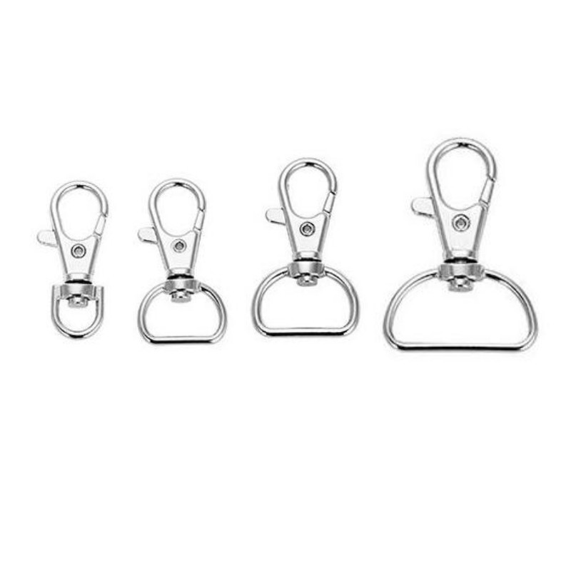 High quality DIY accessories 35mm dog chain keychain hook clasp lobster clasp access card lanyard buckle webbing fish mouth buckle