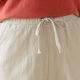 Spring and Summer New Cotton Large Size Women's Pants Ankle-length Pants Solid Color Hallen Pants Cotton and Linen Pants Radish Pants Loose Casual Pants