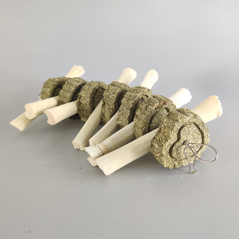 Rabbit Molar Snack Sweet Bamboo Grass Cake String Rabbit Rabbit Guinea Pig Molar Hanging String Molar Stick Rabbit Molar Snack