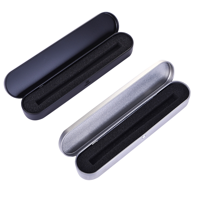 Spot Rectangular Tinplate Pen Case Sign Pen Box Acne Seaweed Tweezers Pencil Case Engraving logo