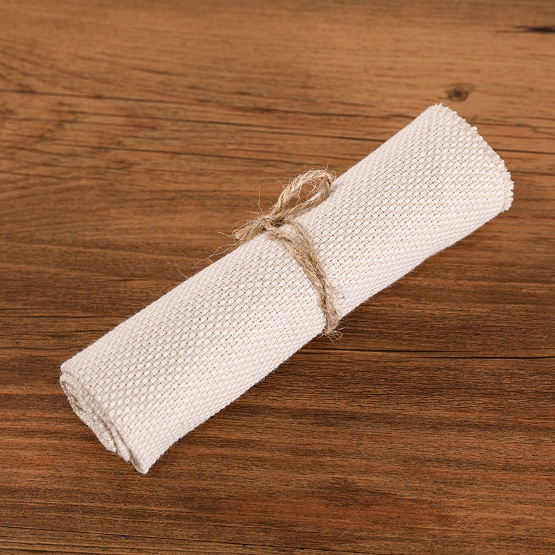 Poke Embroidery 10*10 Linen Fabric for Wool Embroidery 14CT Russian Embroidery Stretch Embroidery Chopped Embroidered Cloth Pattern